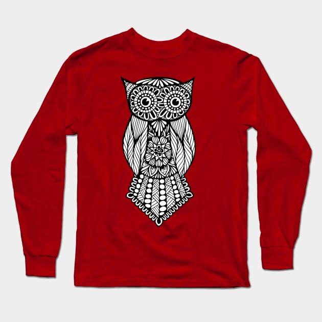 Hoot Hoot Long Sleeve T-Shirt by zenspiredesigns01